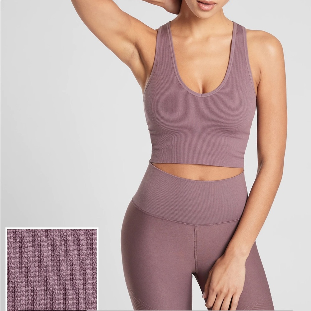 Athleta Aurora Crop Rib Tank